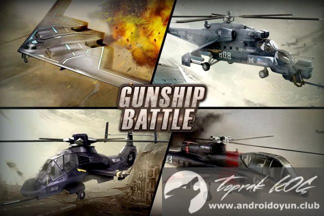 Gunship Battle Helicopter 3D v2.5.11 MOD APK – PARA HİLELİ
