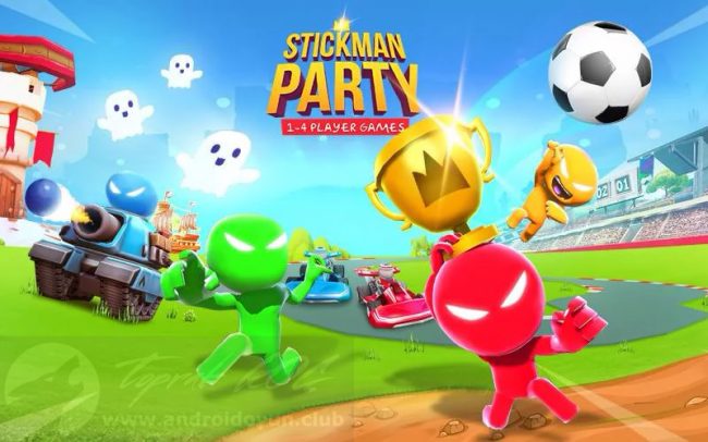 Stickman Party v2.3.3 MOD APK – PARA HİLELİ